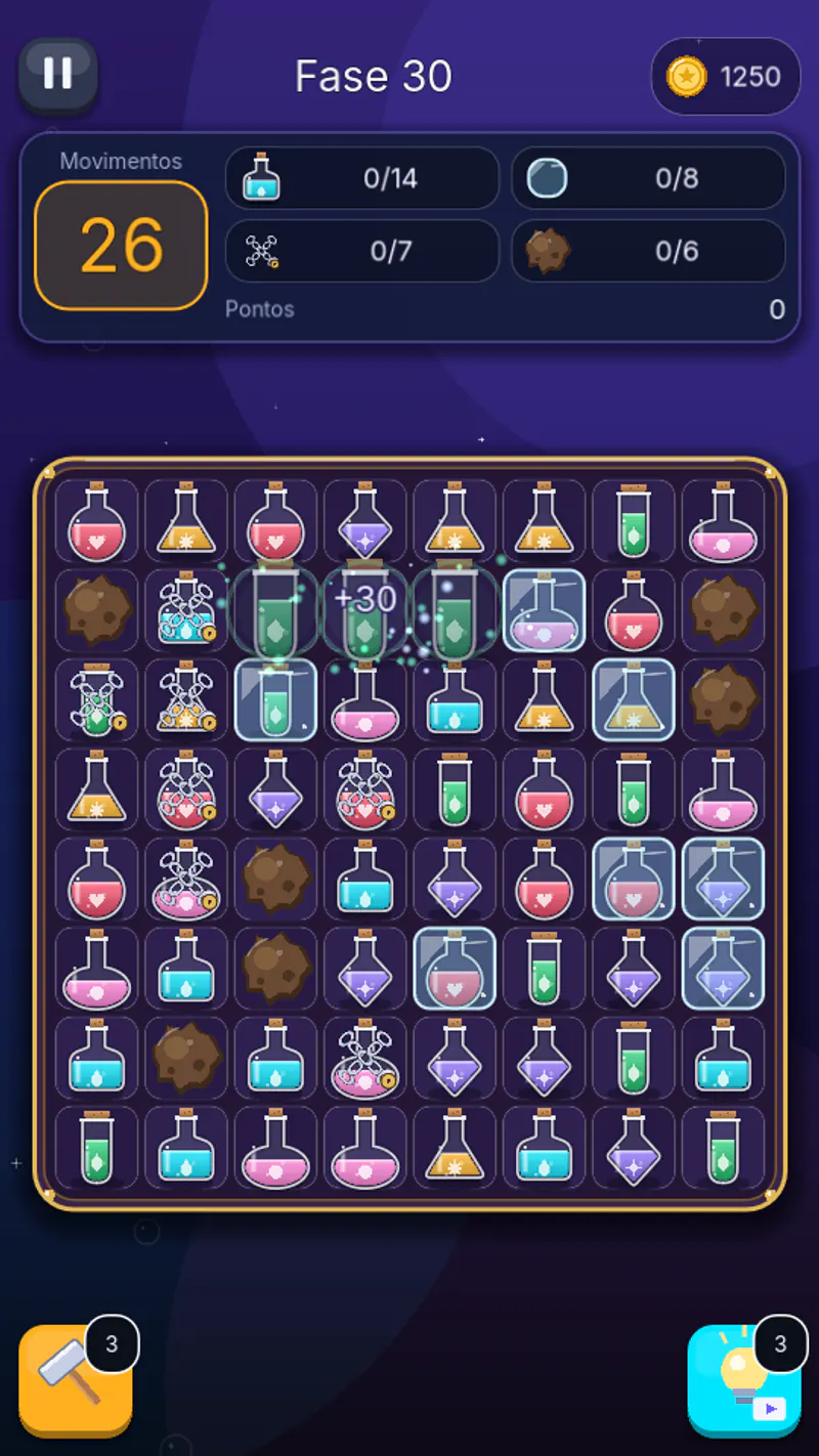Potion Pop gameplay in progress